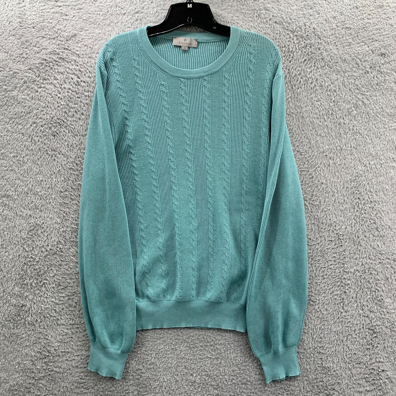 Canali Sweater Mens Size 52 Pullover Sweatshirt Made In Italy